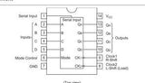 74LS95 TTL Registro de Cambio Paralelo y Serial de 4-Bit