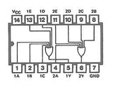 74LS260 TTL Compuerta NOR  Dual 5 Entradas