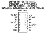 74LS125AD TTL Cuatro Buffers de Tres Estados SMD