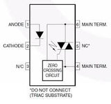 Optoacoplador MOC3083M Salida Triac