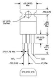 Triac 15 A 200 V TO220 SAC187