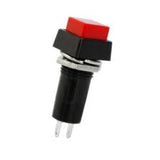 Switch Push 3A/125V 1 Polo, 1 Tiro Enclave (ON-OFF) Cuadrado