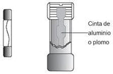 Fusible Americano Cristal Varios Valores de Corriente