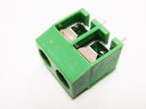 Terminal Block 2 Tornillos 1 cm x 1.02 cm x 0.86 cm Verde Mediana