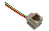 Conector Telefónico Jack RJ11 4 Hilos con Cable