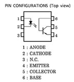 Optoacoplador 4N28 Salida Transistor