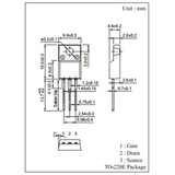 Transistor 2SK2324 Mosfet TO220 CH-N 600 V 4 A