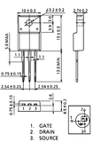 Transistor 2SK2843 Mosfet TO220 CH-N 600 V 10 A