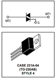 Triac 15 A 400 V TO220 2N6343A