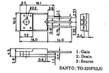 Transistor 2SK1445 Mosfet TO220 CH-N 450 V 5A