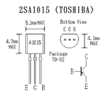 Transistor 2SA1015Y  Pequeña Señal