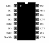 CD4503 CMOS Seis Buffer no Invertidos de 3 Estados