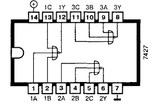 74LS27 TTL Compuerta NOR de 3 Salidas Positivas