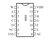 CD4068BE CMOS Ocho Compuertas NAND