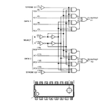 74LS352 TTL Multiplexor y Selector de Datos Doble de 4 Líneas y 1 Línea