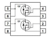 Transistor FDS8958A Mosfet Pequeña Señal Dual CH-N/P 30 V 5.5A  34C0185