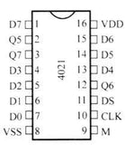 HEF4021BT Register Static 8 Bit Soic