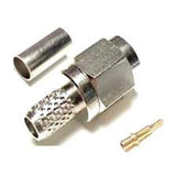 Conector SMA Plug para RG-58 Presión Plateado