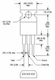 Transistor BUZ42 Mosfet TO220 CH-N 500 V 4 A