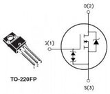 Transistor STP15NK50ZFP Mosfet TO220 CH-N 500 V 14 A