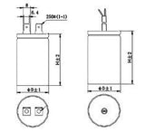 Capacitor de Arranque 108-130 µF 110-125 V NGM