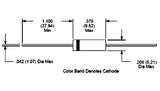 Diodo 1.5KE39A TVS Unidireccional 53.9 V 28 A