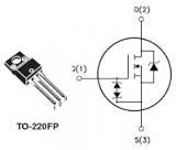 Transistor STP10NK70ZFP Mosfet TO-220 CH-N 700 V 8.6 A