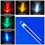 LED 3 mm Ultra Brillante Transparente Varios Colores