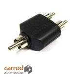 Adaptador "Y" Plug RCA a 2 Plug RCA