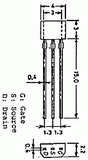 Transistor 2SK544 Mosfet Pequeña Señal CH-N 20 V 30 mA