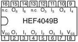 CD4049 CMOS 6 Convertidores/Buffer