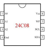 24C08WI-G Memoria EEPROM