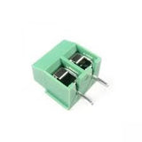 Terminal Block 2 Tornillos 1 cm x 1.02 cm x 0.86 cm Verde Mediana