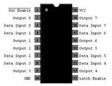 74HC373N CMOS Ocho Compuertas D-LATCH 3 de 3 Estados