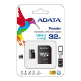 Memoria MicroSD 32 GB Adata  AUSDH32GUICL10 con Adaptador Clase 10