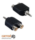 Adaptador "Y"  Plug 3.5 mm Estéreo a 2 Jack RCA