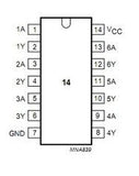 74HC14D CMOS Seis Inversores Schmitt Trigger