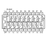 74LS640 TTL Transmisor Bus de Ocho de Entradas
