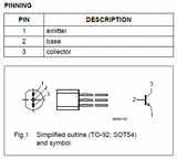 Transistor BC547C Pequeña Señal