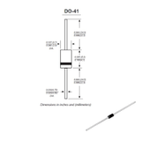 Diodo SB180 Schottky 80 V 1 A