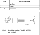 Transistor BC557C Pequeña Señal