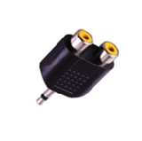 Adaptador "Y"  Plug 3.5 mm Mono a 2 Jack RCA