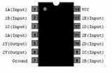 74LS260 TTL Compuerta NOR  Dual 5 Entradas