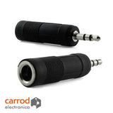 Adaptador Plug 3.5 mm Estéreo a Jack 6.3 mm Estéreo