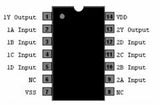 CD4072 CMOS Dos Compuertas OR con 4 Entradas