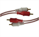 Cable 1.8 m 2 Plug RCA a 2 Plug RCA Transparente