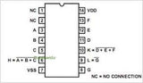 CD4000 = TC400BF CMOS Compuertas NOR de 3 Entradas