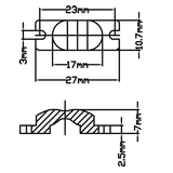 Aumento para LED de Potencia 50º-115º BK-DB051