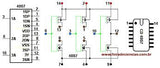 CD4007 CMOS Inversor Doble Par