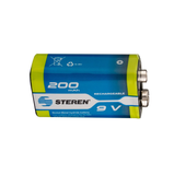 Batería Recargable 9 V 200 mA NiMh Steren BAT-NM-9V